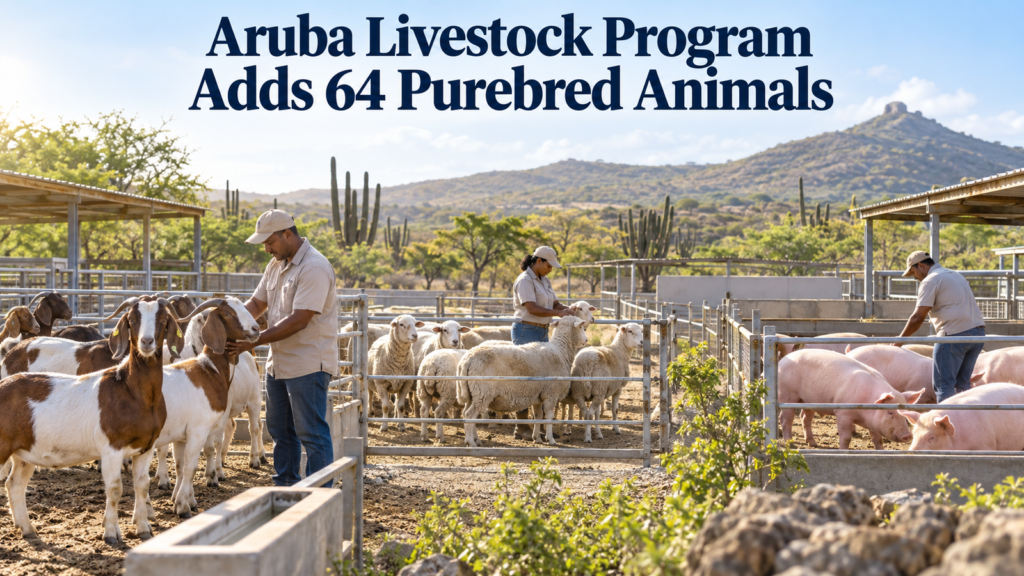 Aruba Livestock Renewal Supports Animal Health and Biosecurity Goats, sheep and pigs in Aruba livestock renewal program