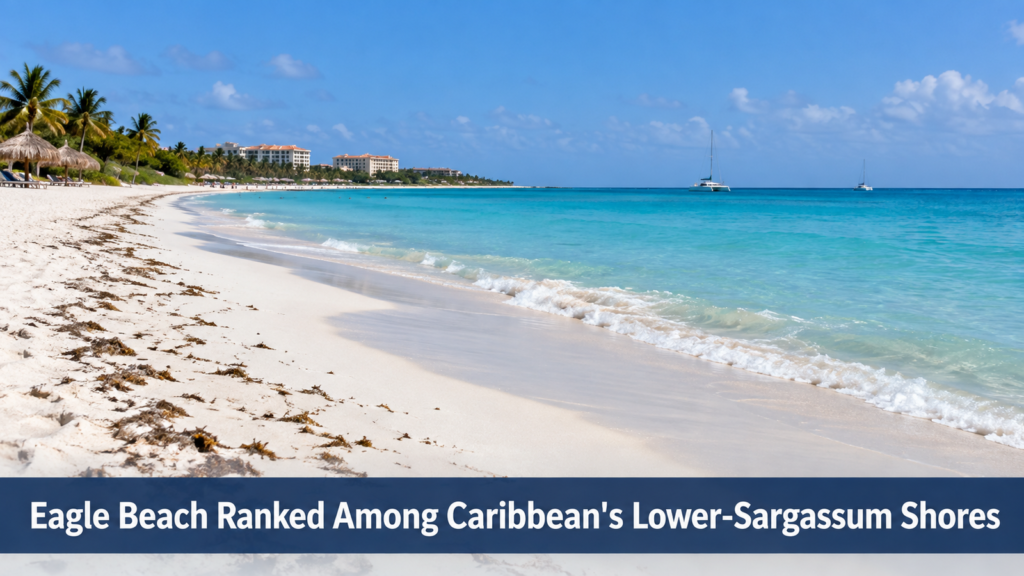 Eagle Beach and changing sargassum conditions in Aruba